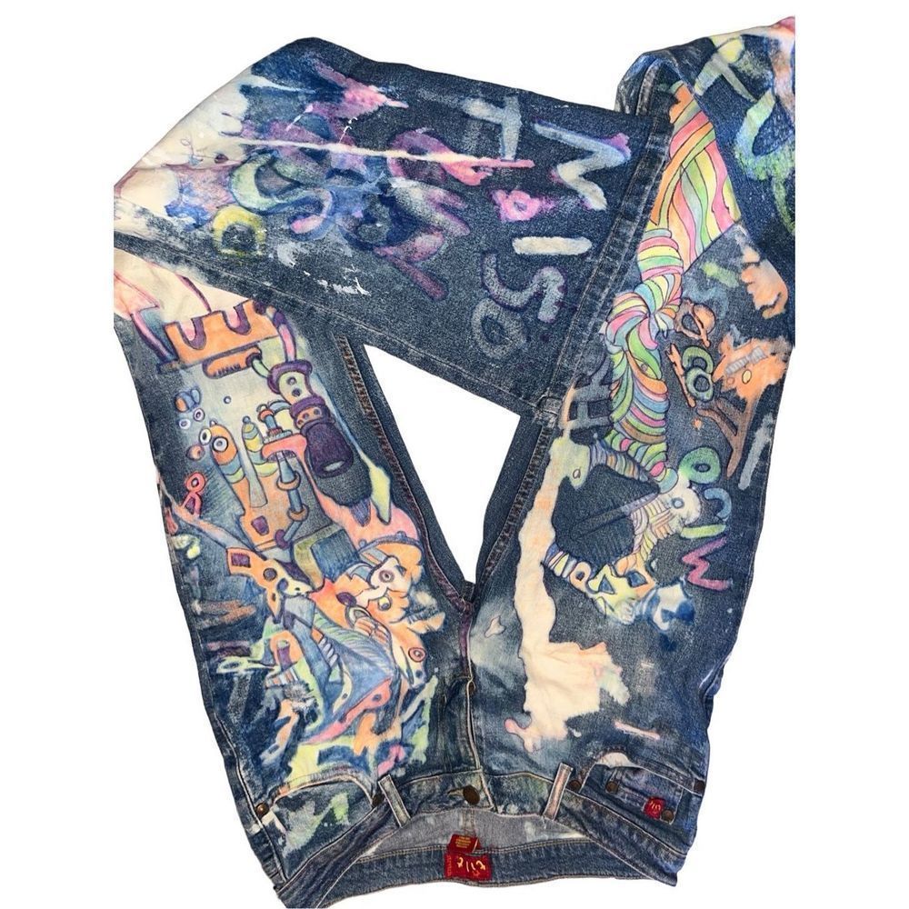 Hand painted jeans by me!